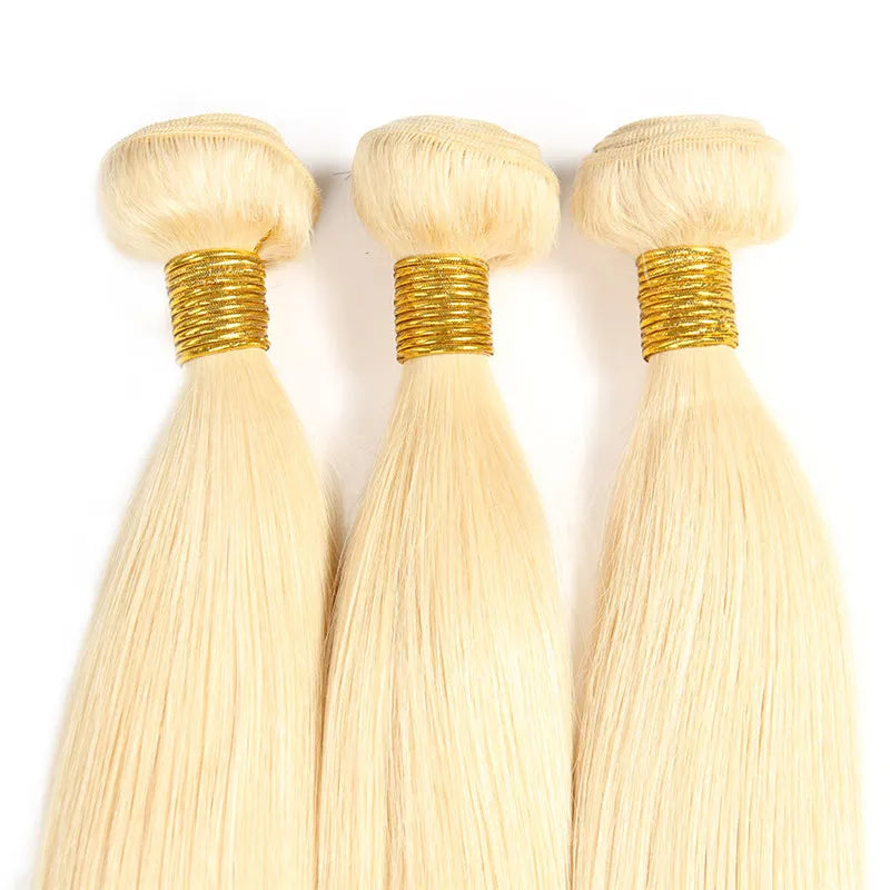 Brazilian Straight Hair Bundle - Blonde 613